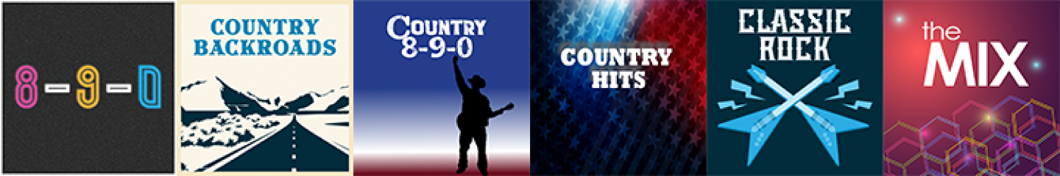 Selection of Brandi Music channels available for dealership Showroom Radio
