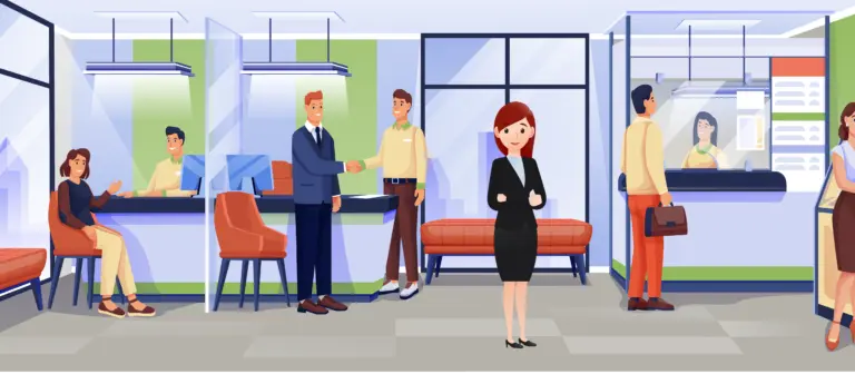 Easy On Hold | Blog - Background Muwsic For Banks And Credit Unions Branch Manager illustration