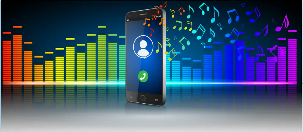 Easy On Hold | Blog - illustration of phone playing music