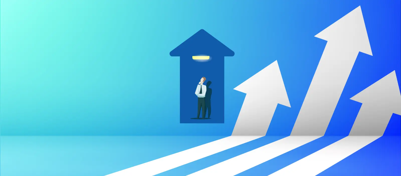 Elevator Music Elevated Music On Hold concept blog title illustration