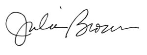 Julie Brown signature