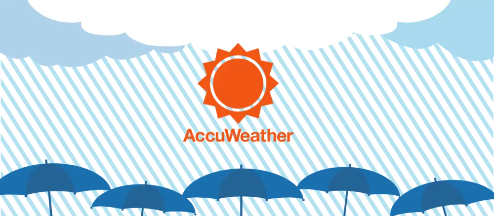 Easy On Hold | Blog - weather on hold and overhead Accuweather logo with weather concept title image